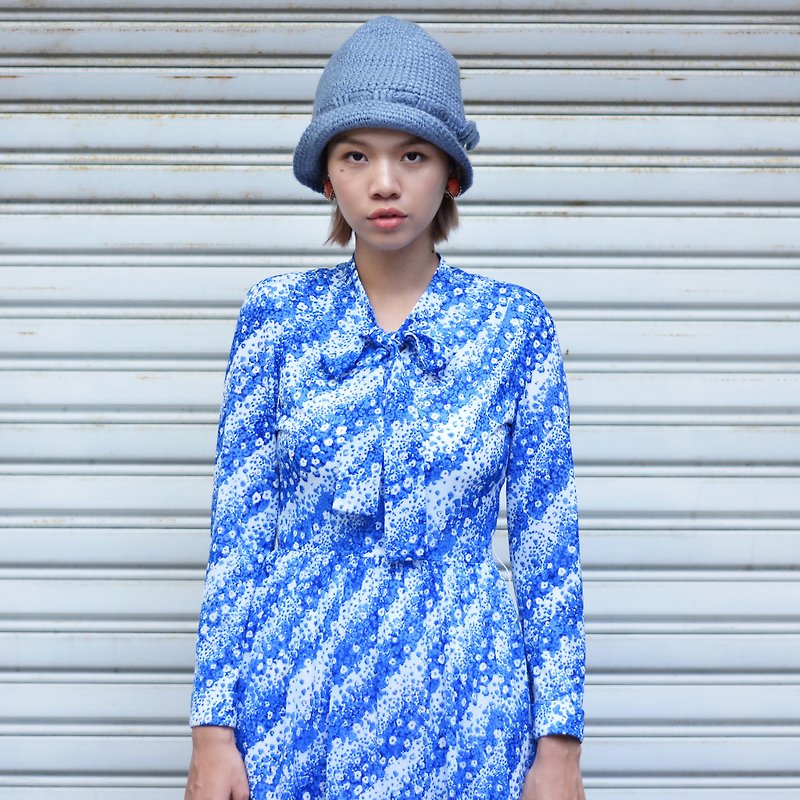 櫻藍  |  日本古着長袖洋服 - 洋裝/連身裙 - 其他材質 