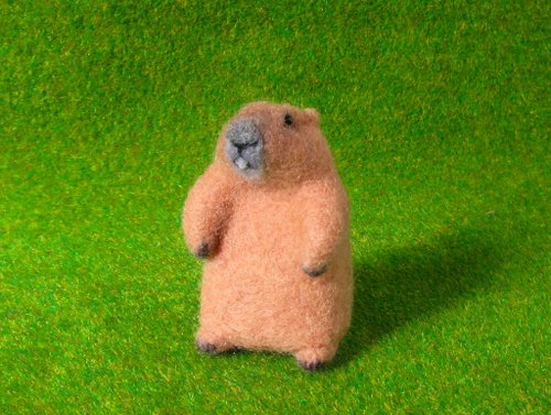 羊毛フェルト　マーモット 500x0.jpg