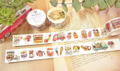 Small dining car 2.5cm paper tape