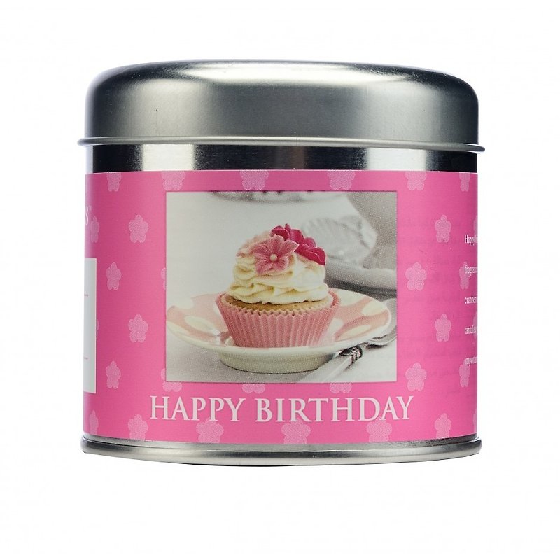 [Wax Lyrical] British Candle Timeless Series-Happy Birthday - เทียน/เชิงเทียน - แก้ว 