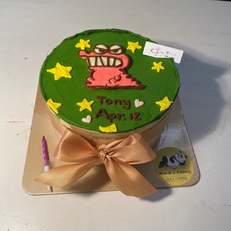提拉米蘇 恐龍星星 蠟筆小新 客製化蛋糕 蛋糕 生日  禮物 可宅配 - 茶葉/茶包/水果茶 - 新鮮食材 