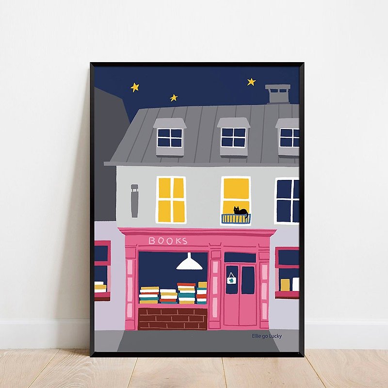 Art print/ Bookstore  / Illustration poster A3 A2 - Posters - Paper Pink