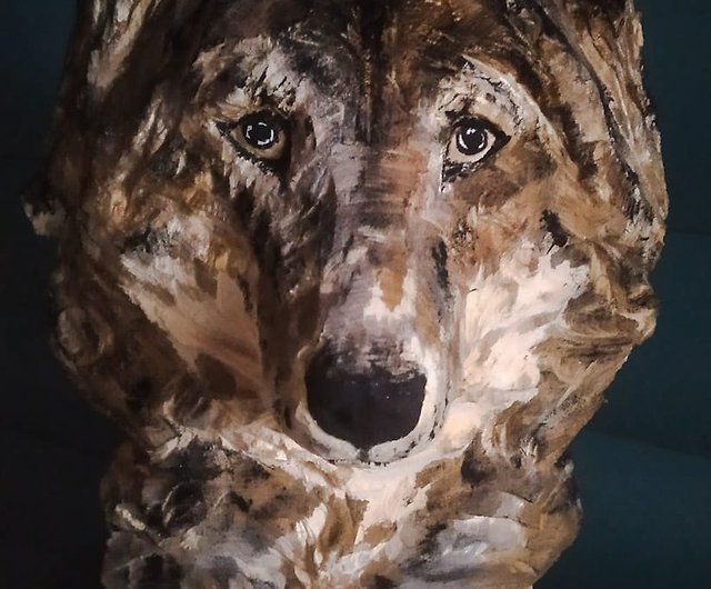 最新作得価アトリエニキティキ ドイツ　ハーン社　木彫り人形　オオカミ クリスマス
