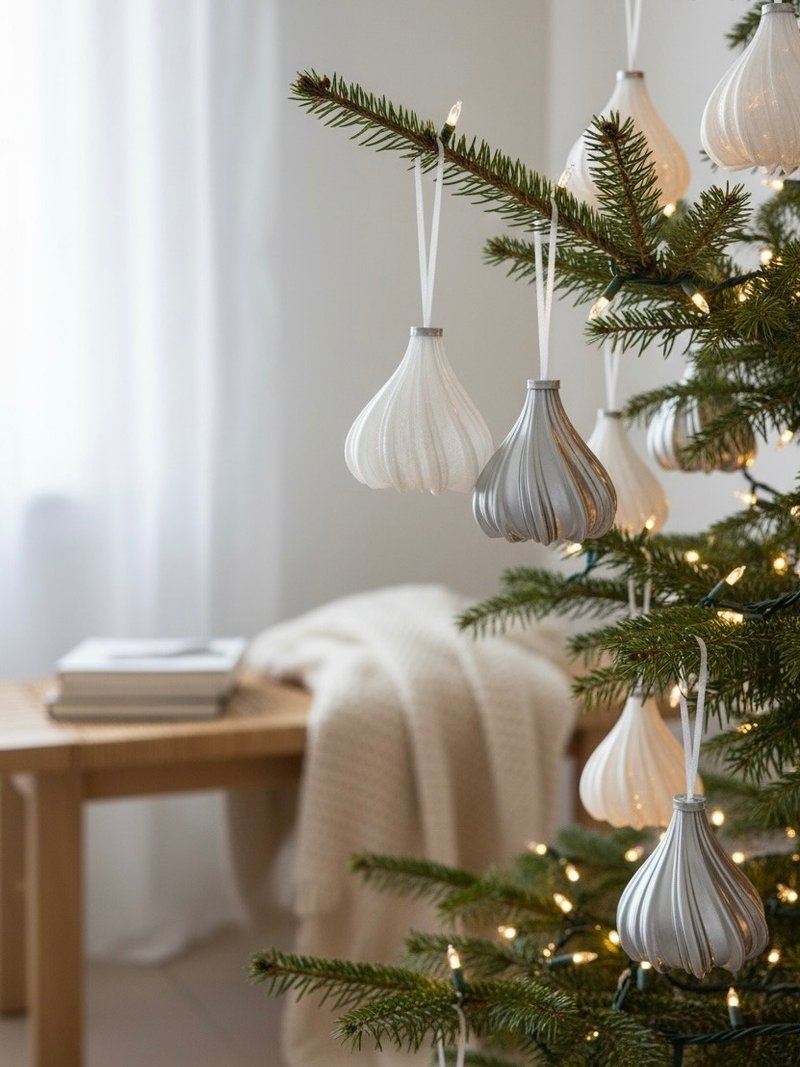 Moiré Ornament 聖誕樹掛飾 - 擺飾/家飾品 - 塑膠 銀色