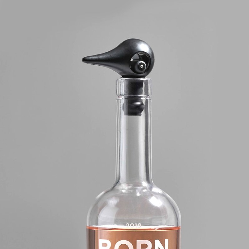 Danish ZONE Rocks Beak Shaped Wine Bottle Stopper - 3 Colors Available - Bar Glasses & Drinkware - Resin 