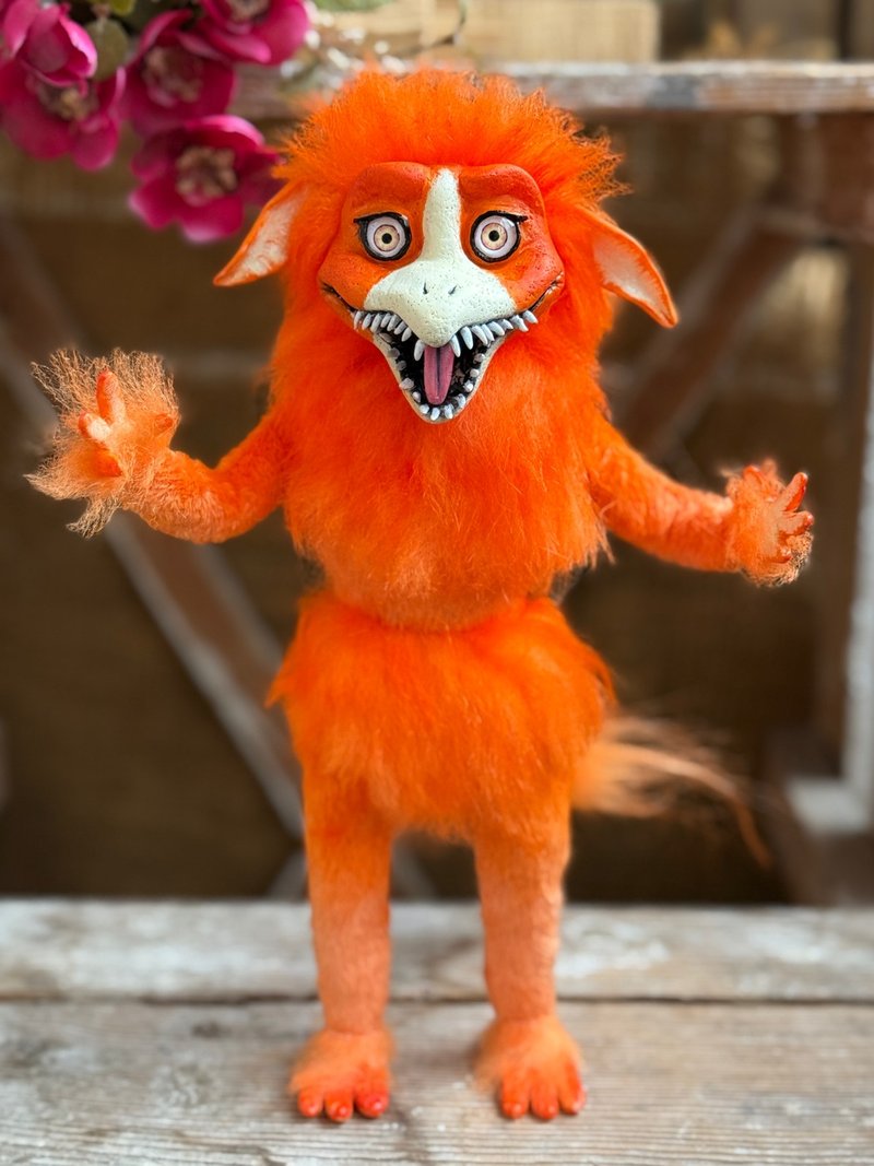 Firey Labyrinth doll - 玩偶/公仔 - 黏土 橘色