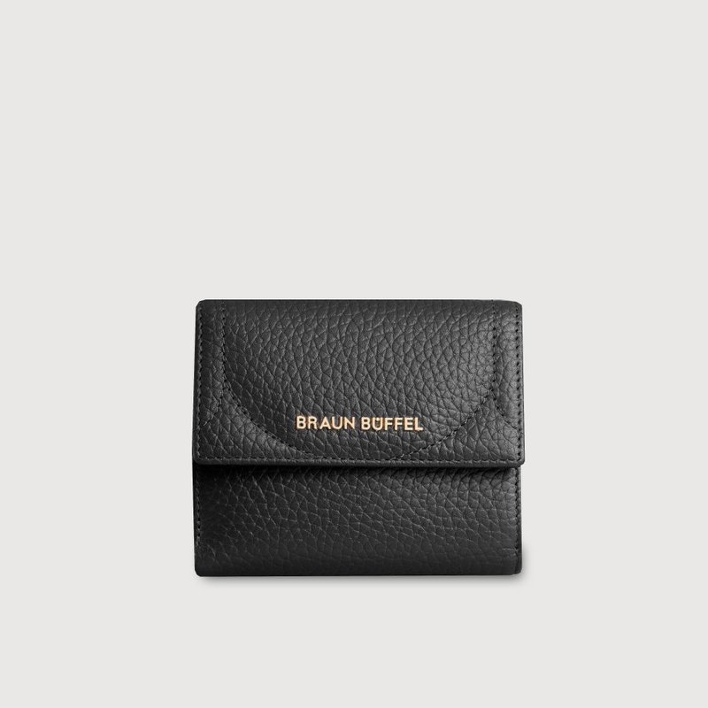 【Complimentary Gift Wrapping Upgrade】Nodis 8-Card Bifold Wallet - Black / BF863-404-BK - กระเป๋าสตางค์ - หนังแท้ สีดำ