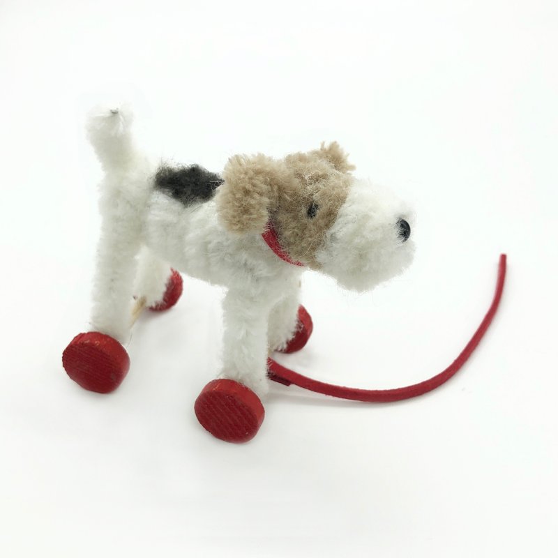 Wirefoxterrier 剛毛獵狐梗 手工扭扭羊毛梗 推車梗 - 其他 - 尼龍 白色
