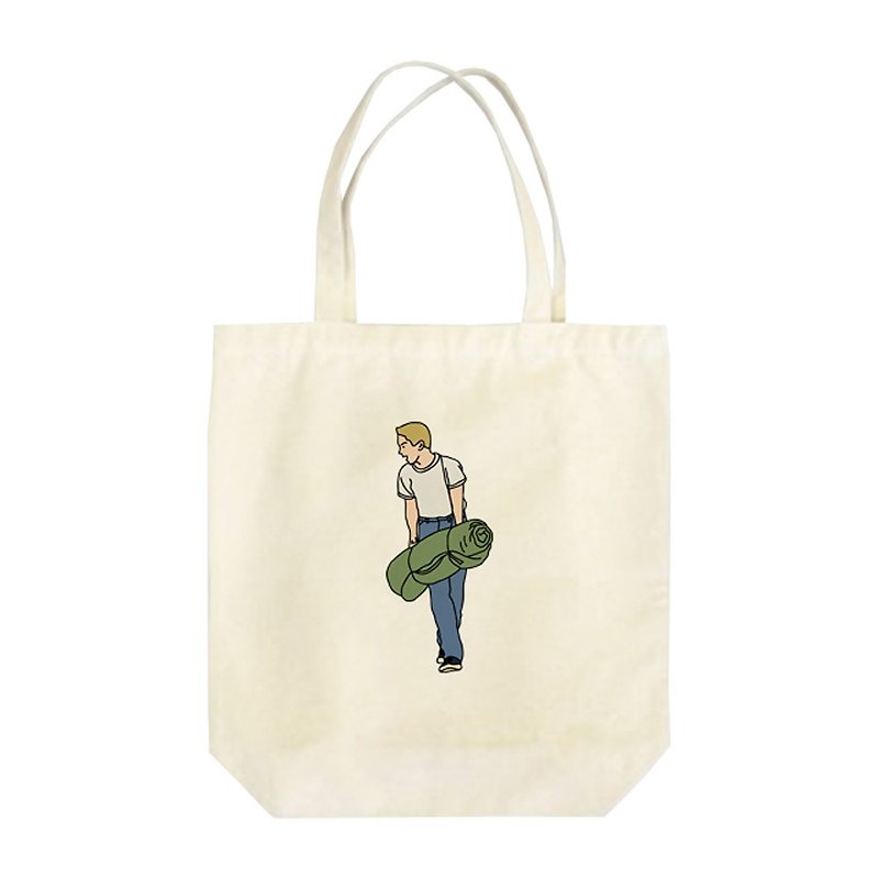 Chris Tote Bag - กระเป๋าถือ - ผ้าฝ้าย/ผ้าลินิน 