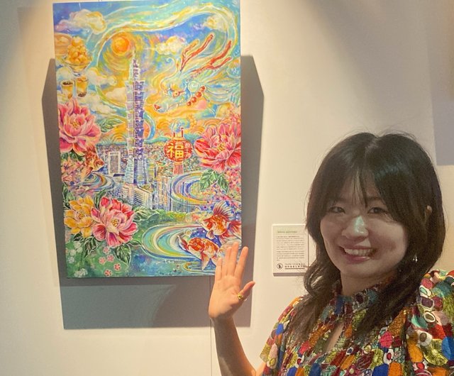 絵画　原画　(1点物) 波の歌-1】 油絵原画 F8サイズ 一点物 豪華プレゼント付き 絵画