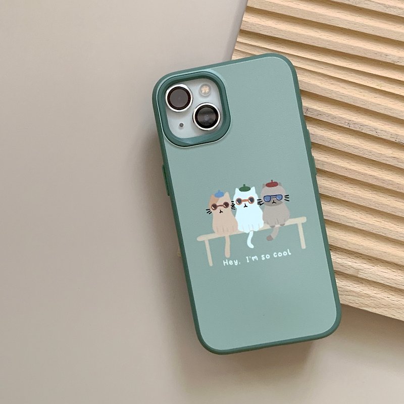 วัสดุอื่นๆ เคส/ซองมือถือ - Phone Case | Cool Cat RhinoShield Shockproof iPhone Case - 8 Styles