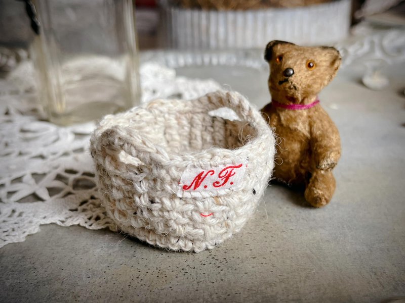 Knitting 提把置物籃 - 麵包籃 - 居家收納/收納盒/儲物盒 - 棉．麻 