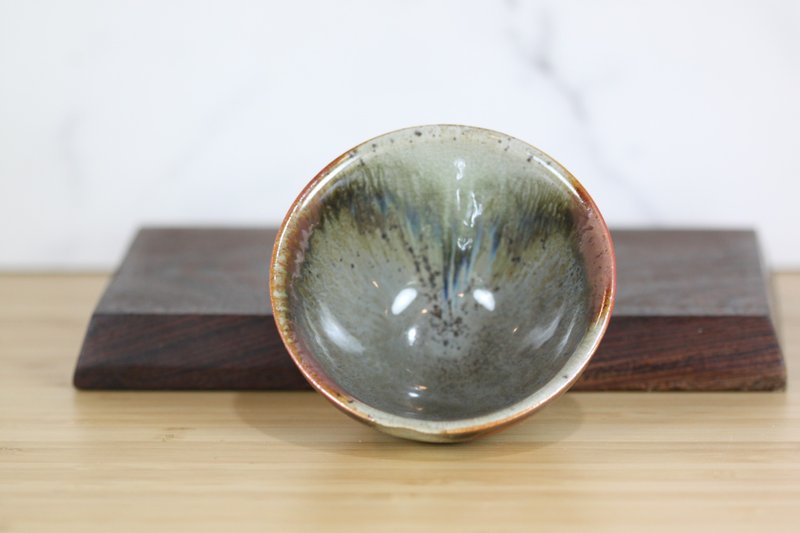 【送禮好物】120ml 天目釉 柴燒茶杯 茶碗 鶯歌名家葉敏祥作品 - 茶壺/茶杯/茶具 - 瓷 