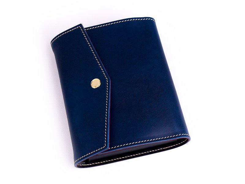 [Buttero]｜Rhodia N13 Notepad｜A6 Notebook Cover Holder - สมุดบันทึก/สมุดปฏิทิน - หนังแท้ สีน้ำเงิน