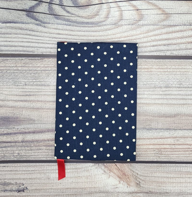 Book Cover/Book Jacket - Polka Dot (Navy Blue) - 書衣/書套 - 其他材質 