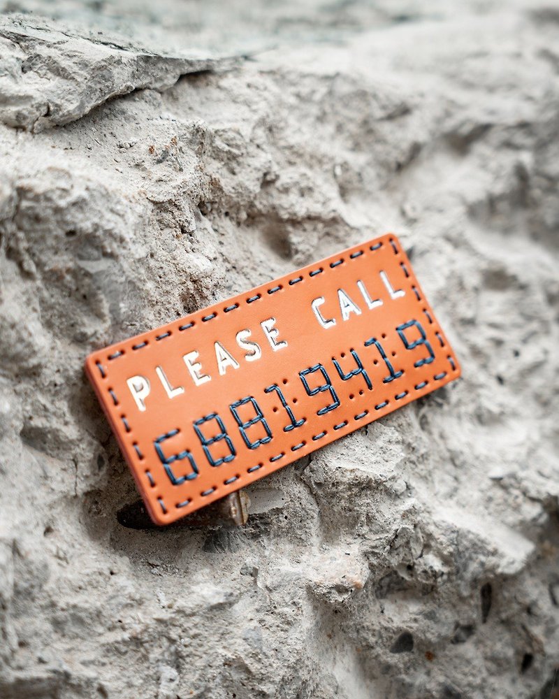 Leather Phone Call Tag  | Leather Stitching Pack | BSP189 - Leather Goods - Genuine Leather Multicolor