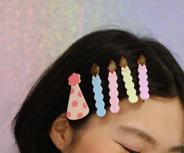 YUJIE Party Candle Hair Clips YUJIE Party Candle Hair Clips