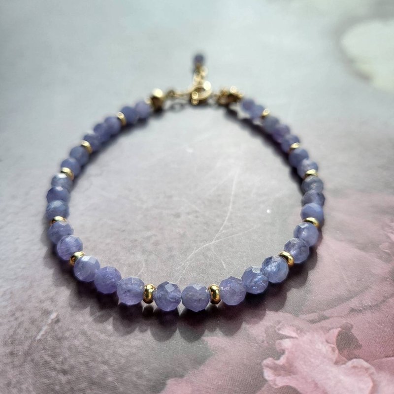 Peach Blossom Noble Performance/Social Stone/Tanzanite Kongsai Stone Stone Bracelet - Bracelets - Crystal 