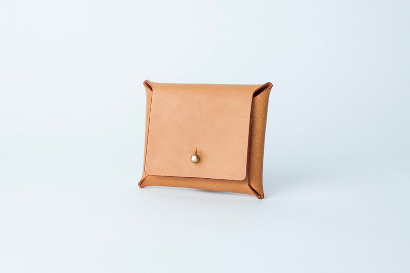 Square Coin Purse | Leather Custom | Custom Typing | Wallet | Genuine Leather | - Coin Purses - Genuine Leather 