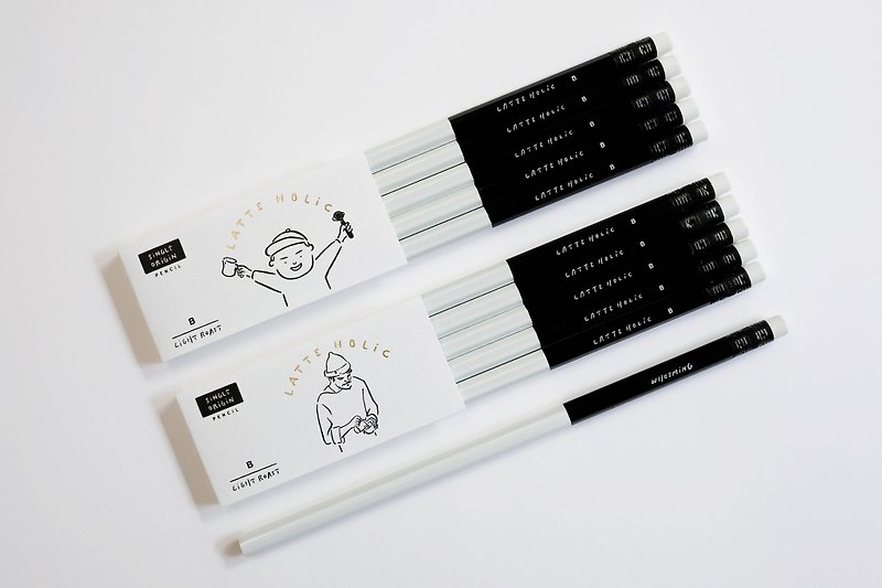 WHOSMING - LATTE HOLIC鉛筆 - 鉛筆/自動鉛筆 - 木頭 白色