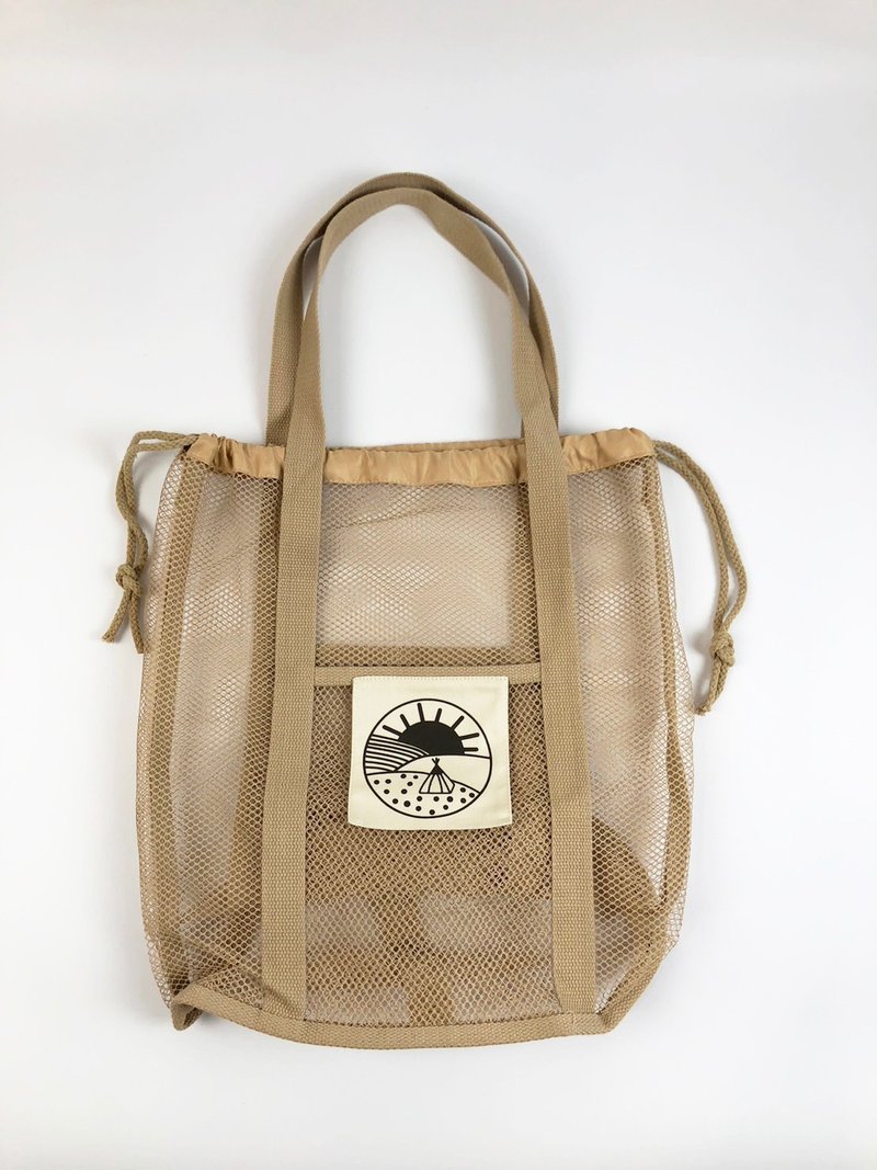 Va.outdoor/mesh bag/apricot - Handbags & Totes - Other Materials 