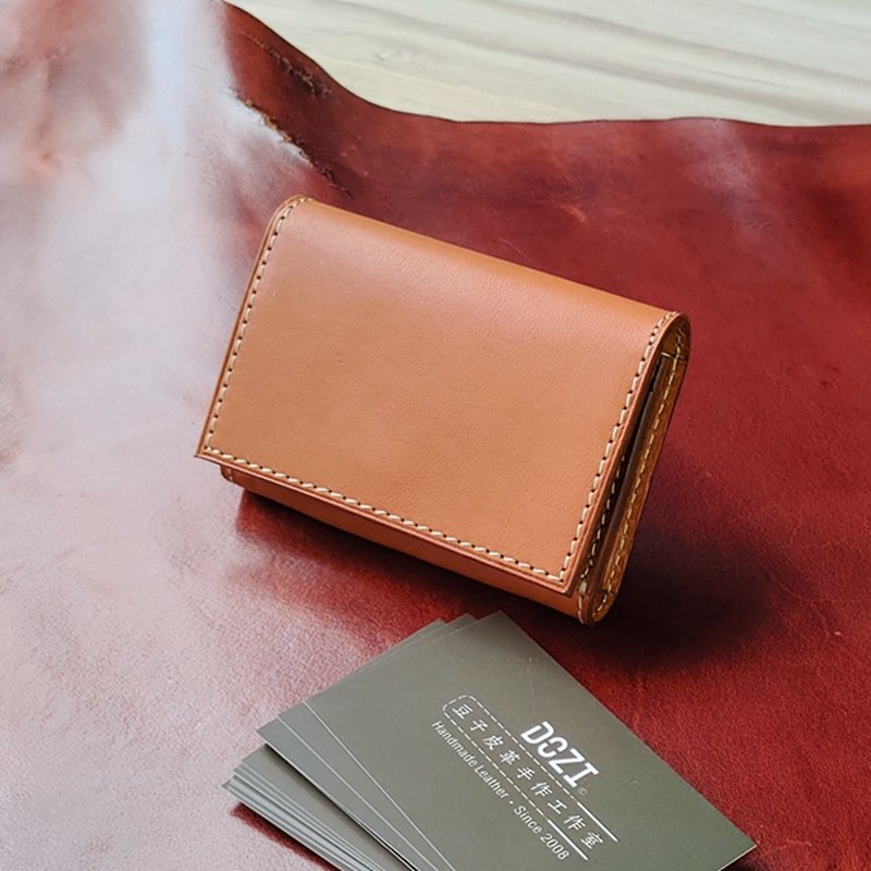 Business Card Cases | Handmade Leather Goods | Customized Gifts | Vegetable Tanned Leather - High Capacity Business Card Holder - ที่เก็บนามบัตร - หนังแท้ หลากหลายสี