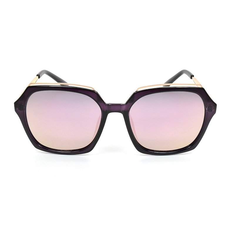 Fashion Eyewear - Sunglasses Sunglasses / Deform transparent purple - Glasses & Frames - Other Metals Purple