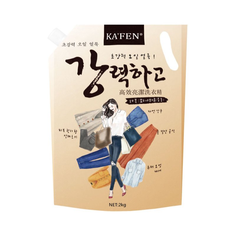 大組10入 KAFEN 高效亮潔洗衣精2000ml - 洗衣精/衣物清潔 - 其他材質 橘色