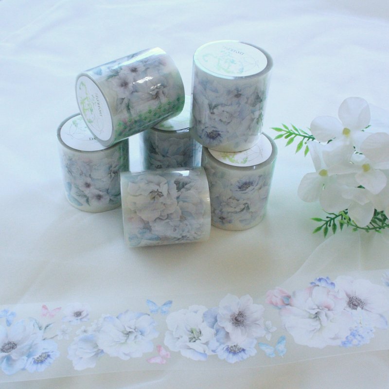 Masking tape_flower_Spring day - 貼紙 - 塑膠 
