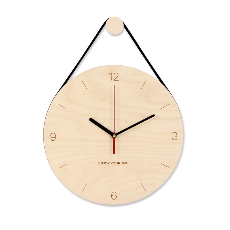 iINDOORS Loft Clock. 30cm - นาฬิกา - ไม้ สีกากี