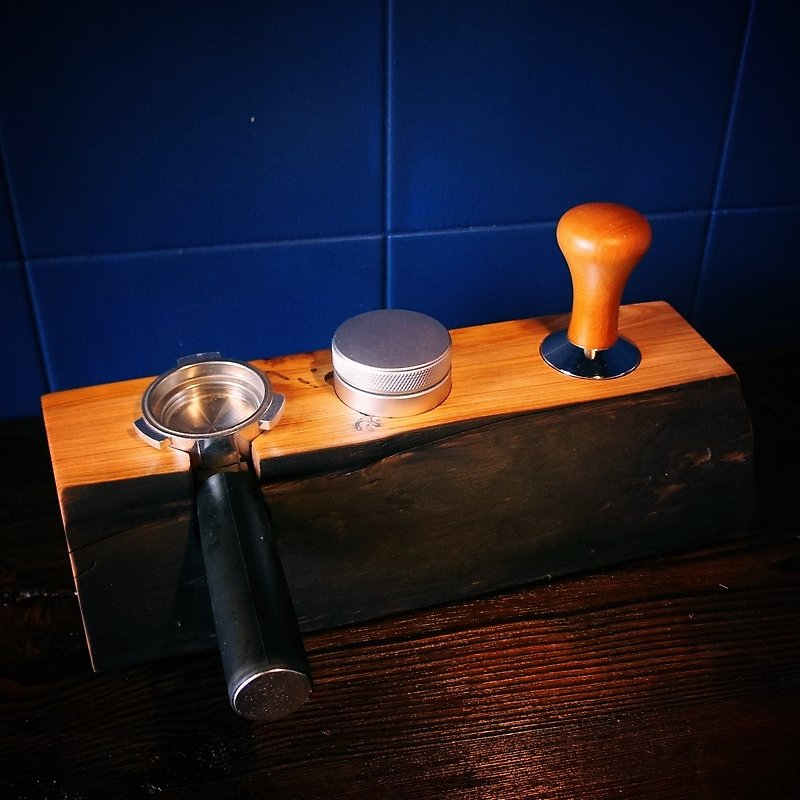 家用咖啡機專用 義式填壓座/咖啡沖煮手把支架 - 咖啡壺/咖啡器具 - 木頭 
