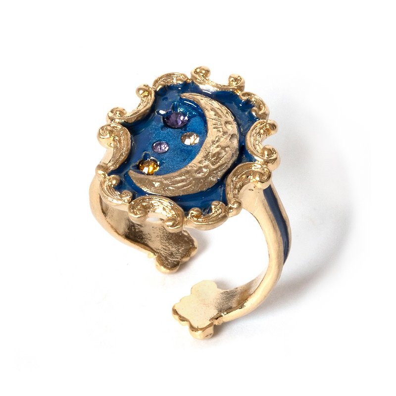 Luna Ring The Luna RN225 - General Rings - Other Metals Blue