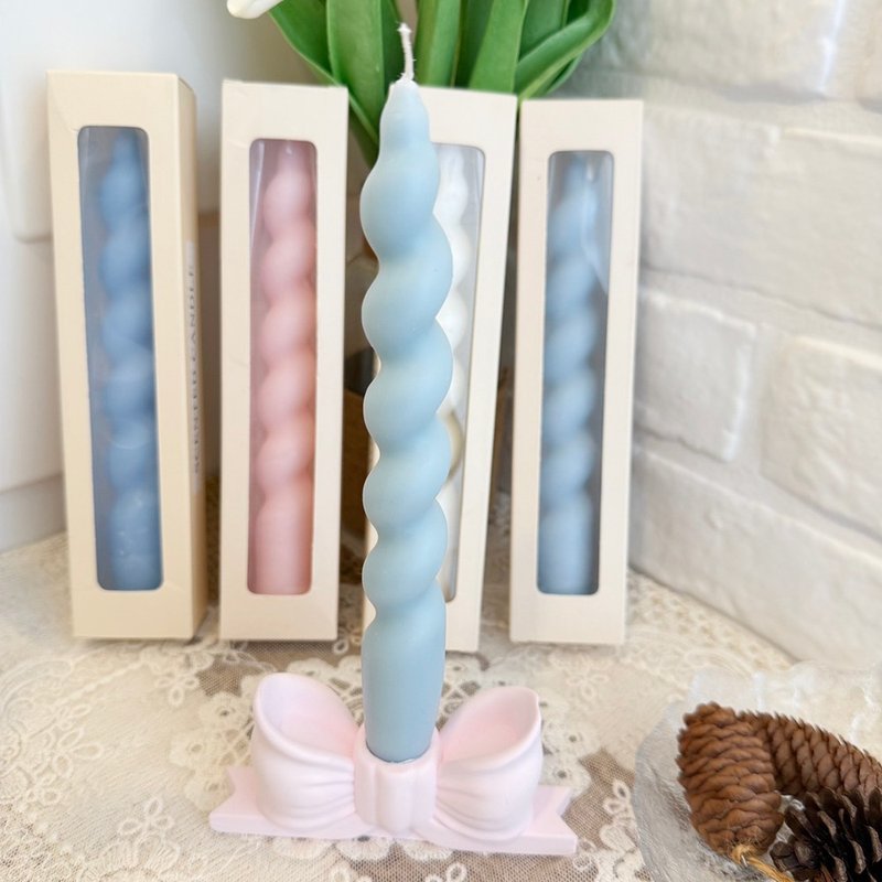 くるくるデザインのアロマキャンドル - キャンドル・燭台 - 蝋 