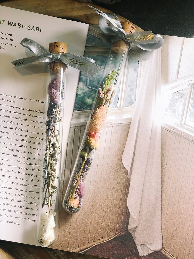 - WM - Dried Flowers in Test Tubes / Small Wedding Items / Small Event Items / Dried Flowers - Dried Flowers & Bouquets - Glass 