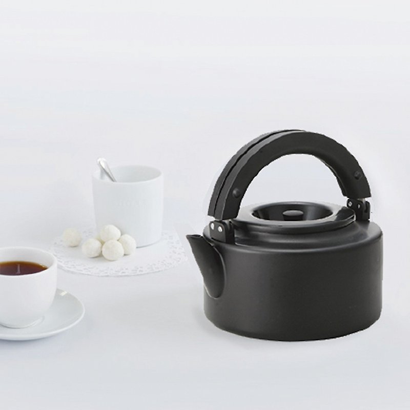 CB Japan 北歐系列琺瑯泡茶兩用壺-時尚黑 - 廚具 - 琺瑯 黑色