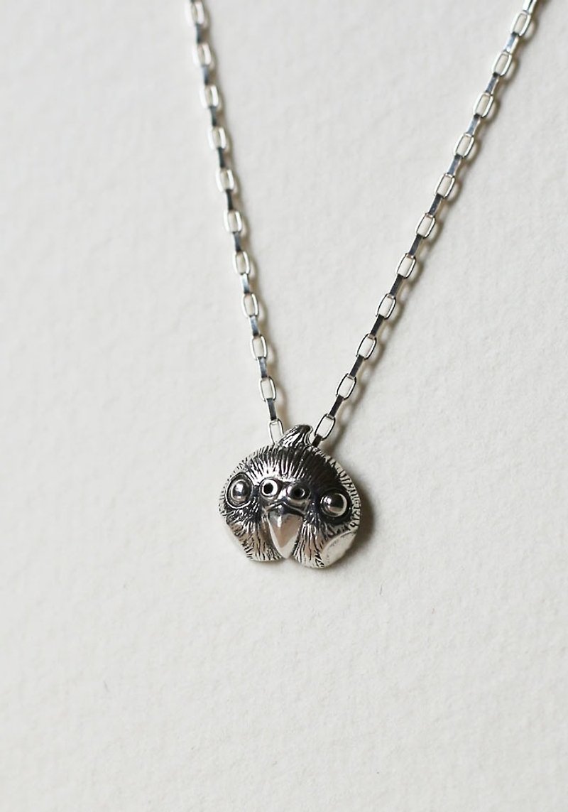 Petite Fille Handmade Silver Pendant Small Parrot Xuanfeng Sterling Silver Pendant - สร้อยคอ - โลหะ สีเงิน