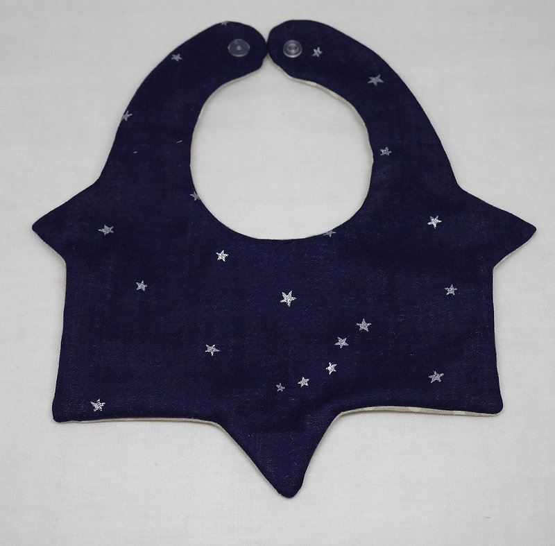 Japanese Handmade 8-layer-gauze Baby Bib - Bibs - Cotton & Hemp Blue