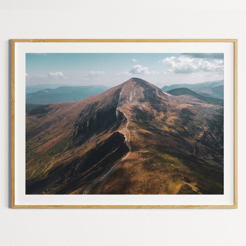 Mountain Pass Photo Print, Mountains Printable Wall Art, Mountain Landscape - Posters - Paper 