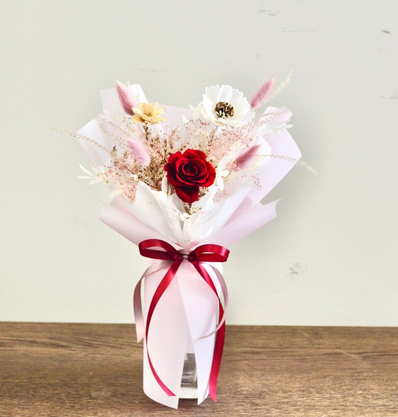 Everlasting dried small bouquet-double-layer packaging (can be customized by private message) - Dried Flowers & Bouquets - Plants & Flowers Red