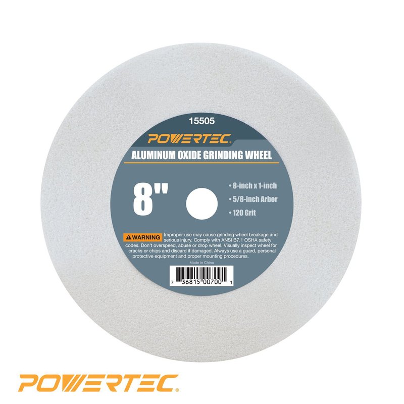 POWERTEC 8英吋 氧化鋁砂輪片 (白) - 其他 - 其他材質 