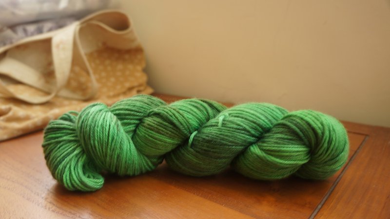 Hand-dyed line. Jade (Sport MCN) - Knitting, Embroidery, Felted Wool & Sewing - Wool 