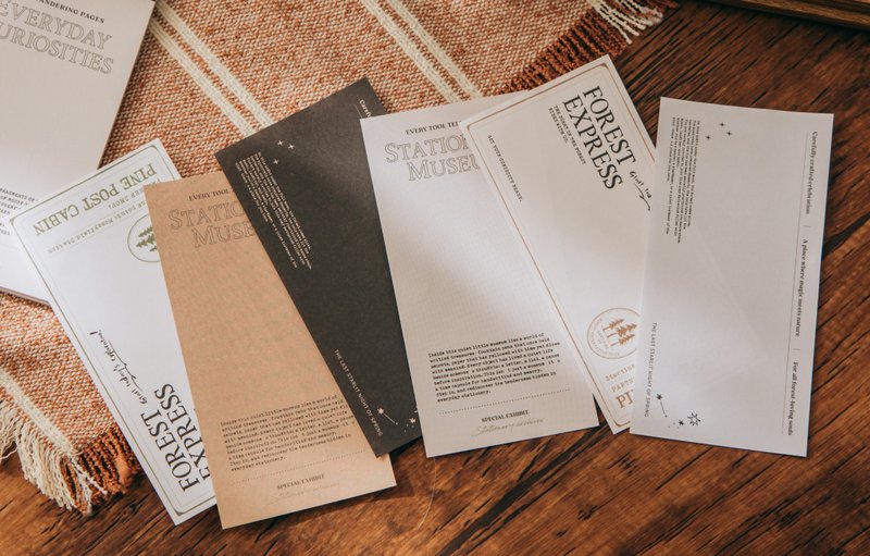 拼貼便簽本vol.6-探奇手札 - 便條紙/便利貼 - 紙 卡其色