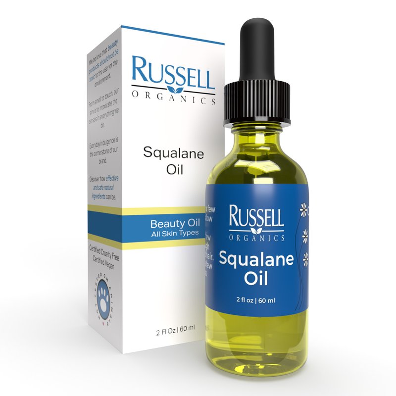 【Russell Organics】角鯊烷保濕精華油 - 精華液/精華油 - 玻璃 藍色