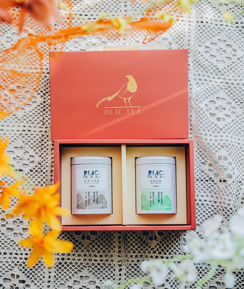 DLIC TEA | Nuancui Tea Gift Box -Oolong Tea Set - Tea - Fresh Ingredients Orange