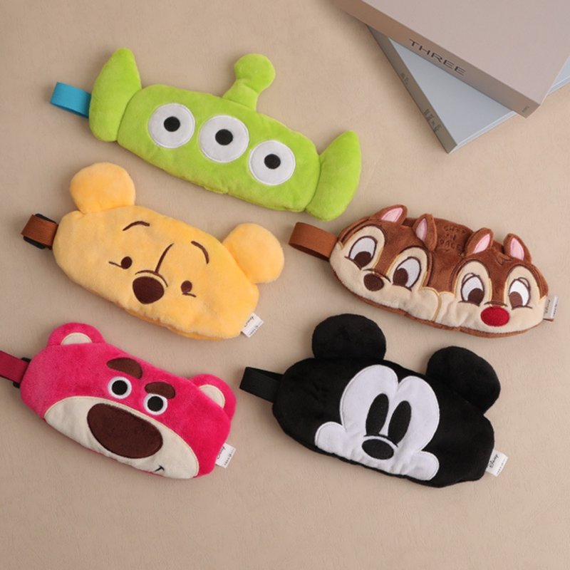 迪士尼絨毛立體眼罩-Disney 米奇 小熊維尼 奇奇蒂蒂 史迪奇 旅行 - 其他 - 聚酯纖維 多色