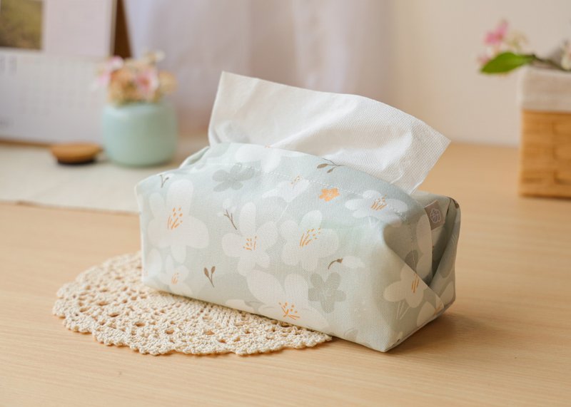 【Oil Tung Flower-Toilet Paper Cover】Desktop Type/ Version Stiff - กล่องทิชชู่ - เส้นใยสังเคราะห์ สีเทา