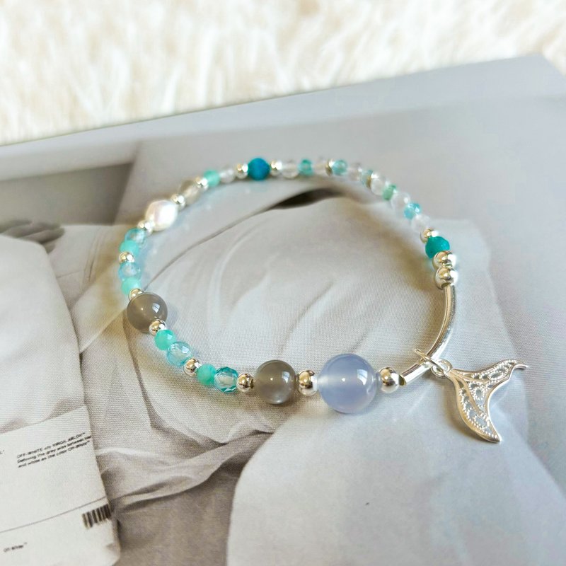 - The legend of the blue ocean - handmade crystal jewelry/mermaid.ocean style - Bracelets - Crystal Blue