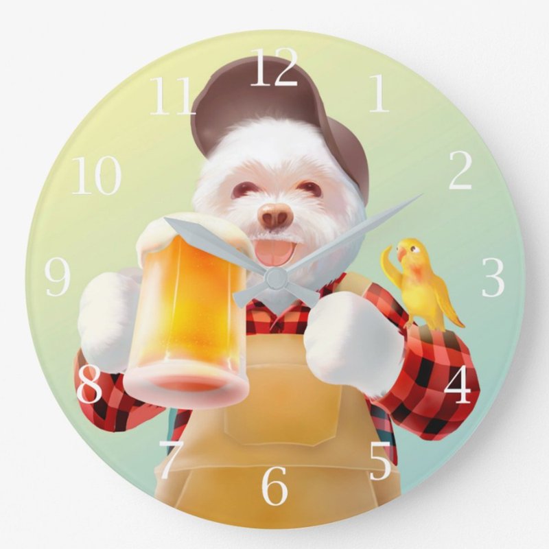 小鐵君掛鐘/ 乾杯+ 狗狗票卡包/ 2件組合 - 時鐘/鬧鐘 - 壓克力 