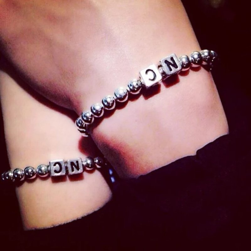 [New Product] Sweetie Cotton Sweetheart Couple Bracelet - Bracelets - Sterling Silver Silver