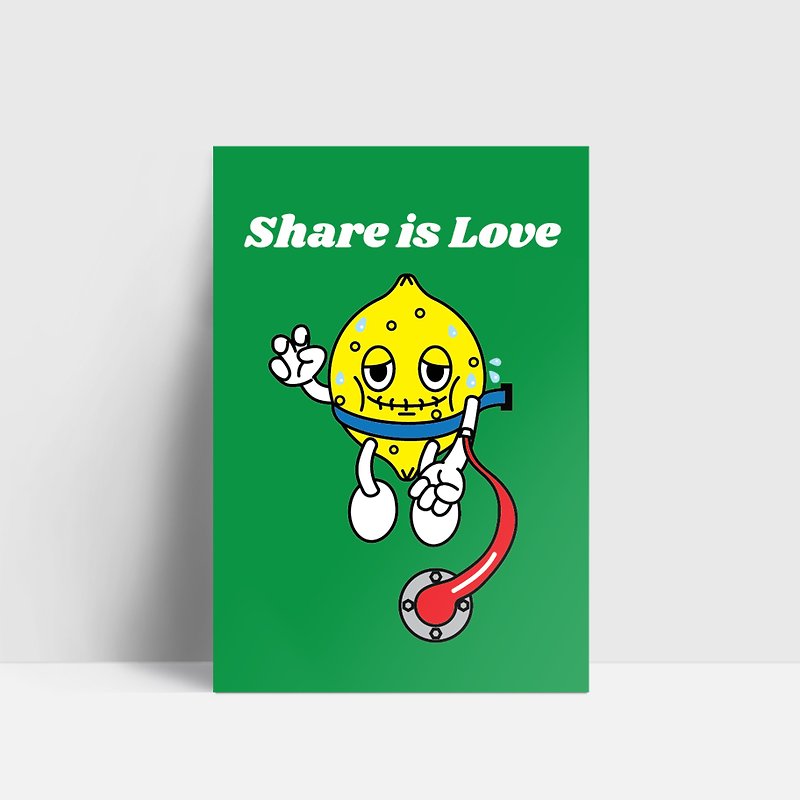 CHI Share is Love Post Card - Cards & Postcards - Paper White
